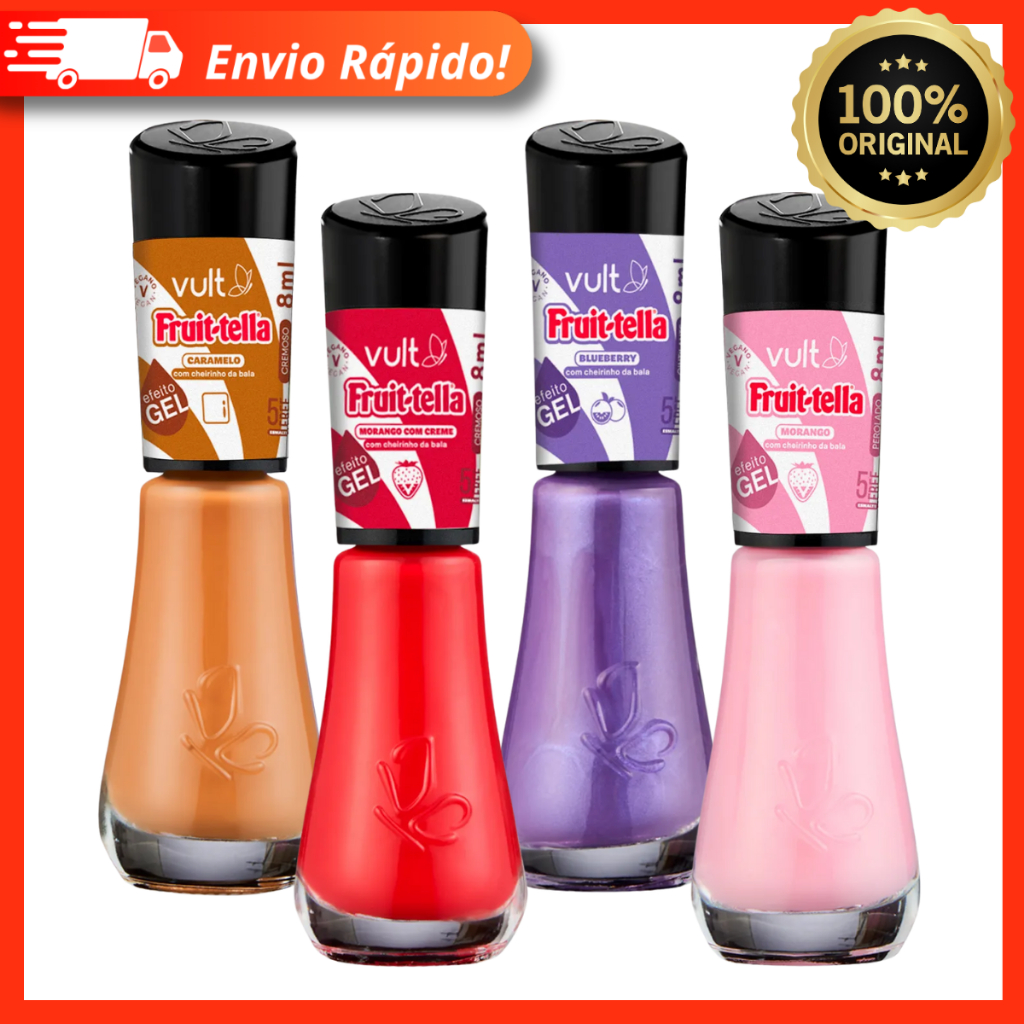 Esmalte Vult e Fruit-Tella – Lançamento 100% Original