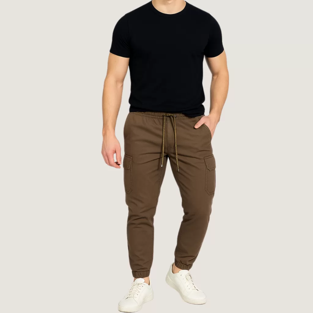 Calca Cargo Masculina Calça Jogger Masculino Streetwear Urbano Com Bolso Na Lateral Cargo com Punho