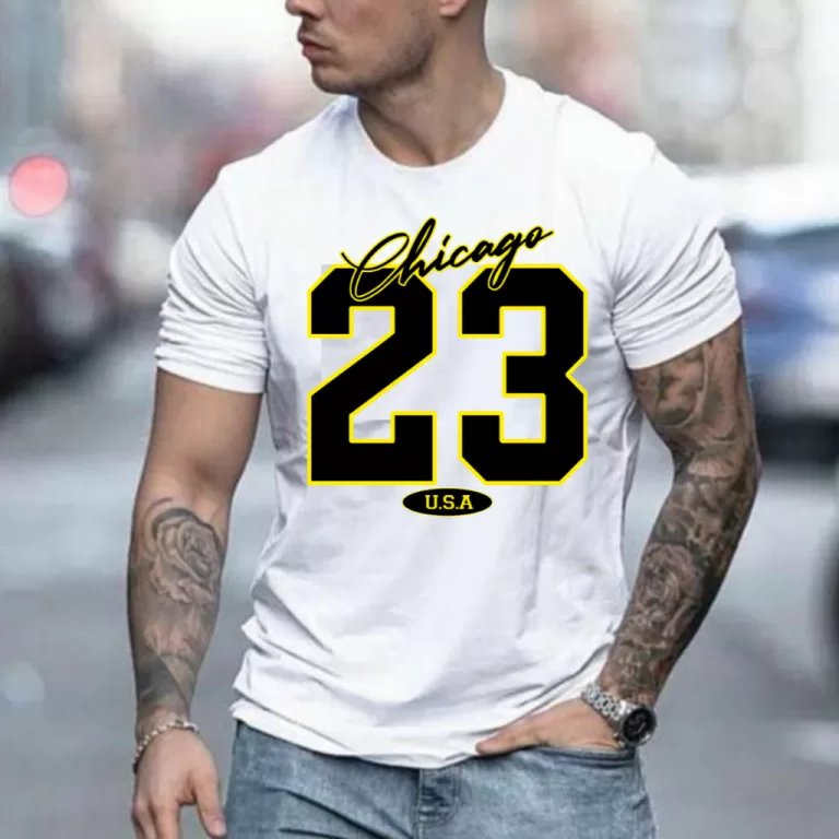 Camiseta Masculina T-Shirt Personalizada Chicago 2