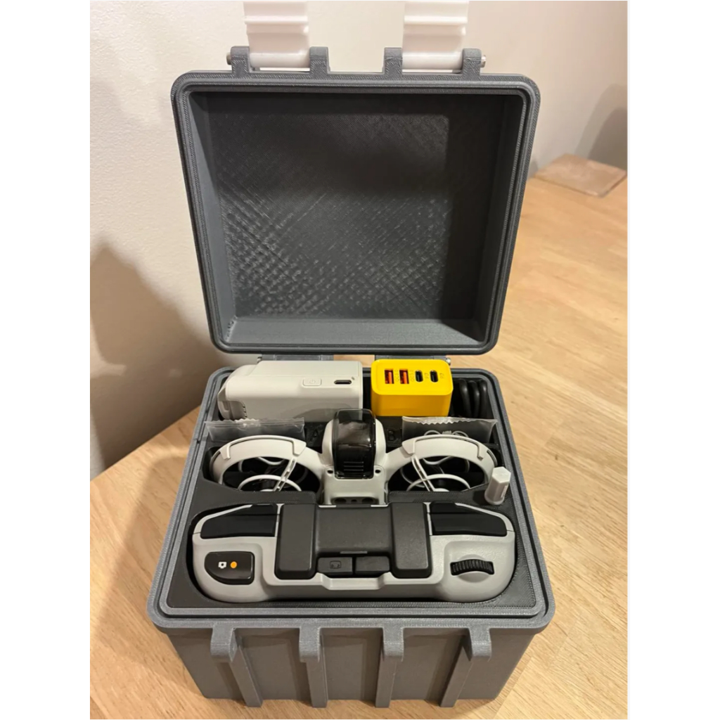 (NÂO ACOMPANHA DRONE) Leve o Seu DJI Neo Para Qualquer Lugar com Nossa Box/Case Personalizada