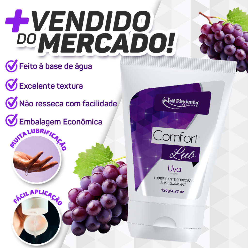 LUBRIFICANTE COMFORT 120 SENSAÇÃO NATURAL E AGRADÁVEL