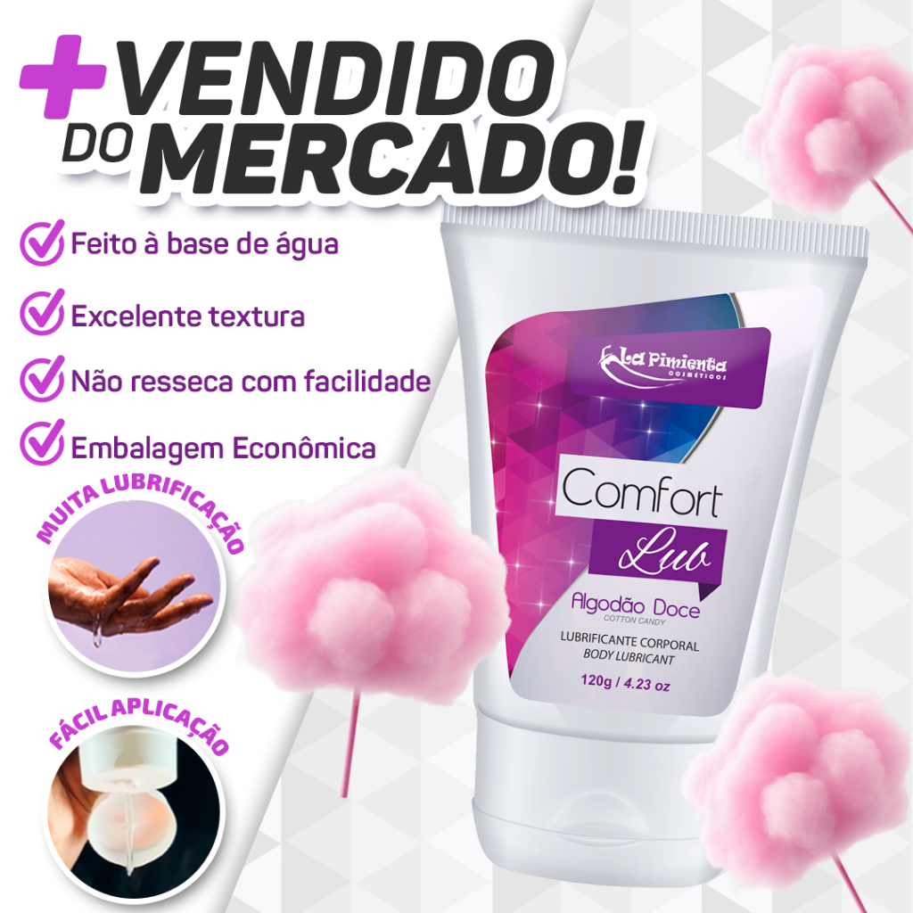 LUBRIFICANTE COMFORT 120 PARA DEIXAR NA CABECEIRA E USAR NA RAPIDINHA