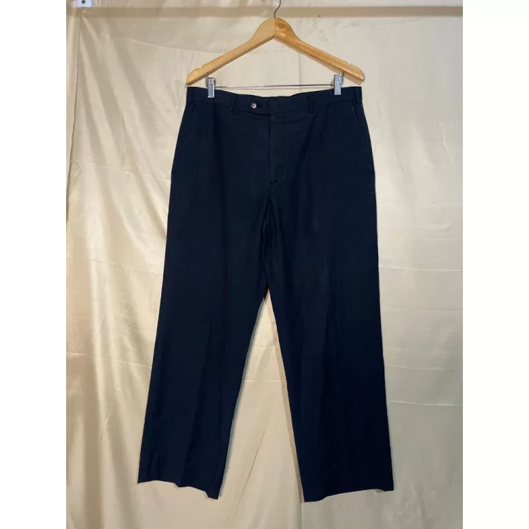 calça social masculina azul marinho, 46 (brechó,