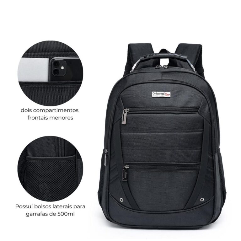 Mochila Masculina Executiva Onbongo Notebook Facul