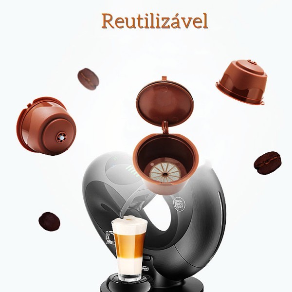 Capsula Reutilizável Copo Filtro Da Cápsula Caf