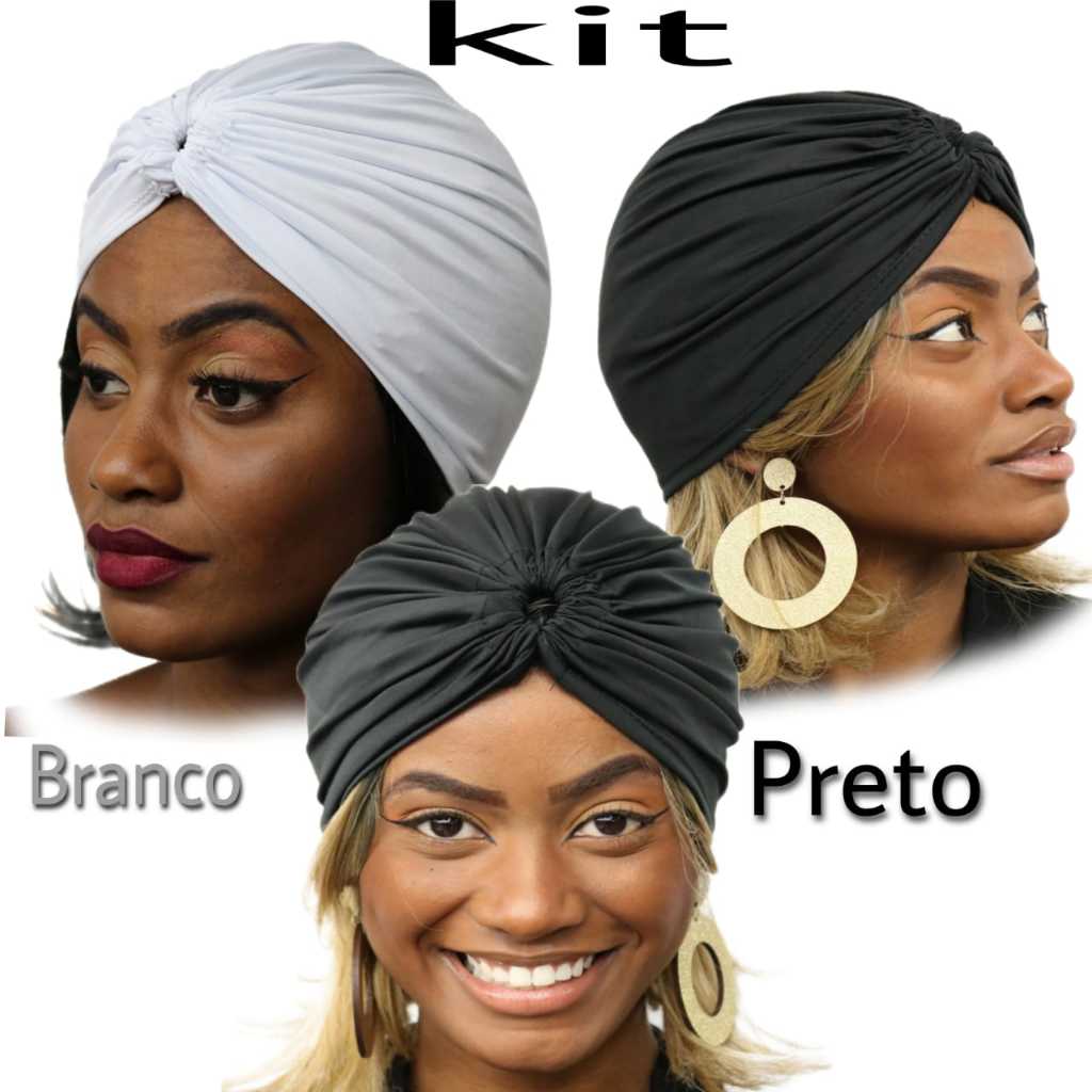 conjunto kit mais barato Turbante Confortável para Tratamento de Quimioterapia