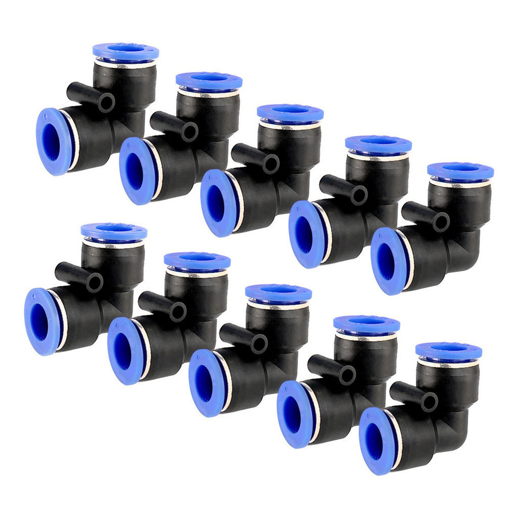 Cotovelo Uniao Para Mangueira 8mm Kit Com 10  Unidades
