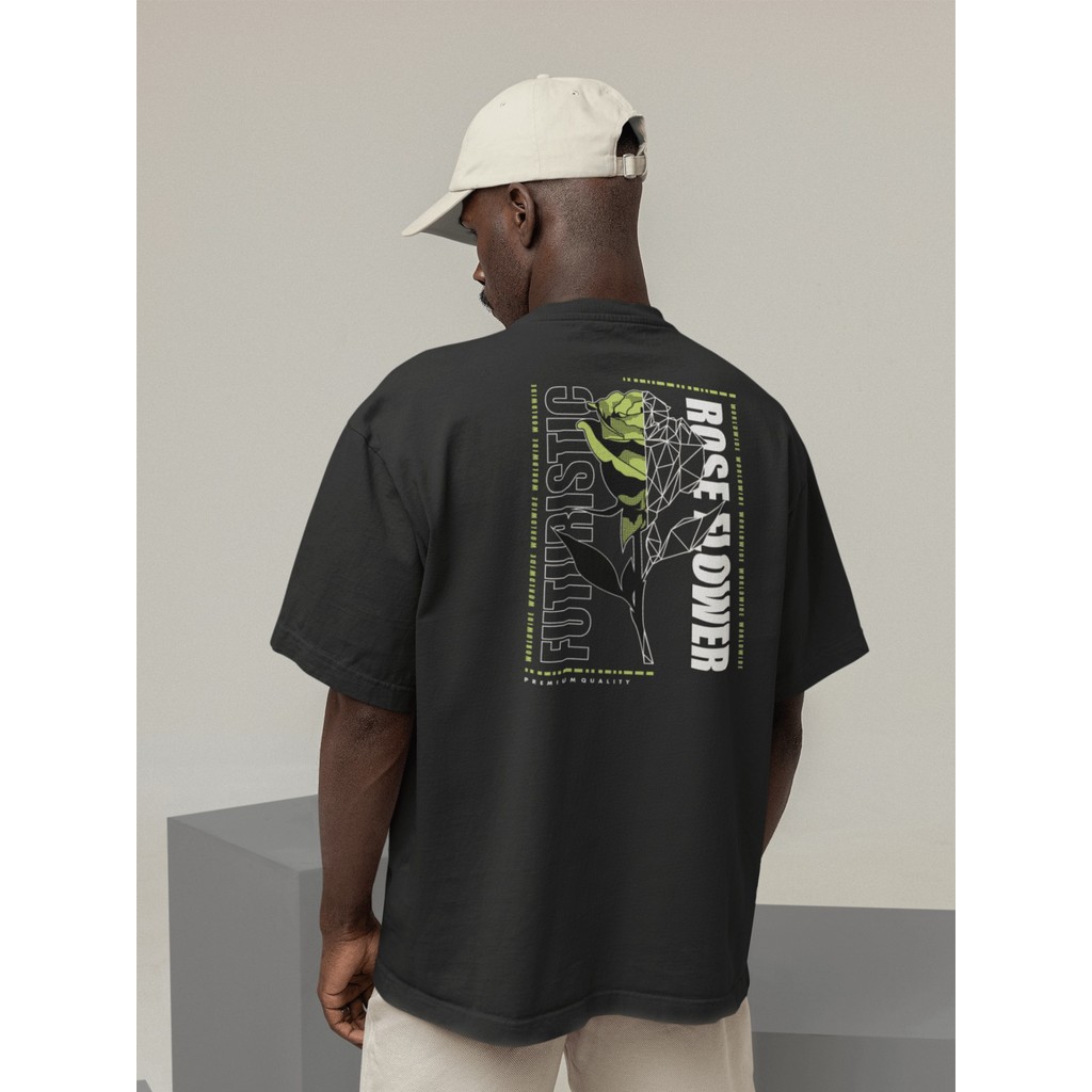 Camisa Camiseta Oversize Gola Alta Streetwear Masculino e Feminino para Treino Preto e Off Whte Esta