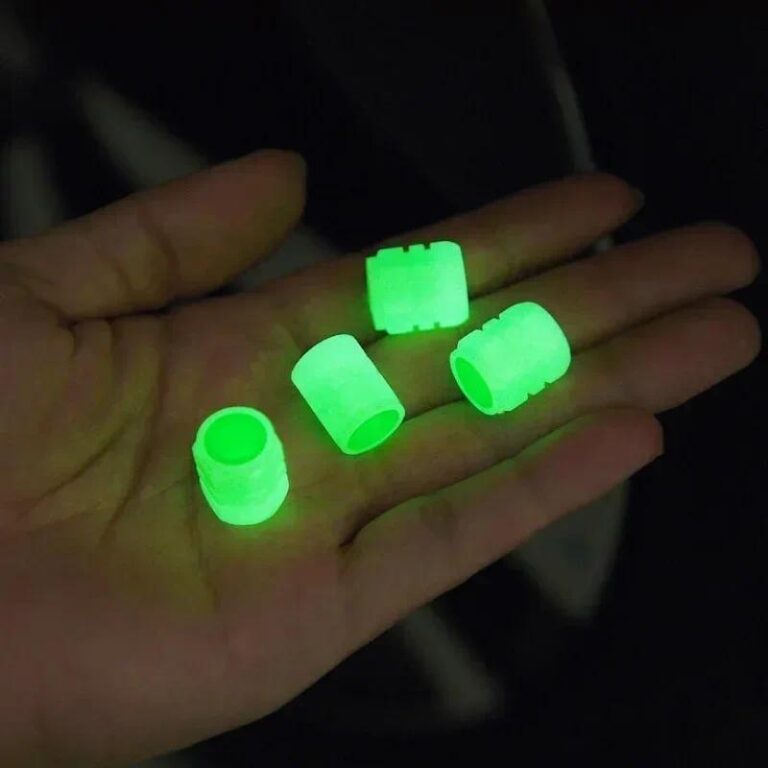 kit 4 Bicos Pinos Pneu Efeito Neon Carro Bike Moto