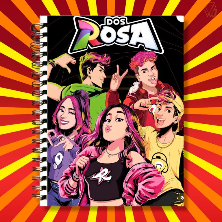 Dos Rosas Adesivo Para Capa de Caderno Emilly Vick
