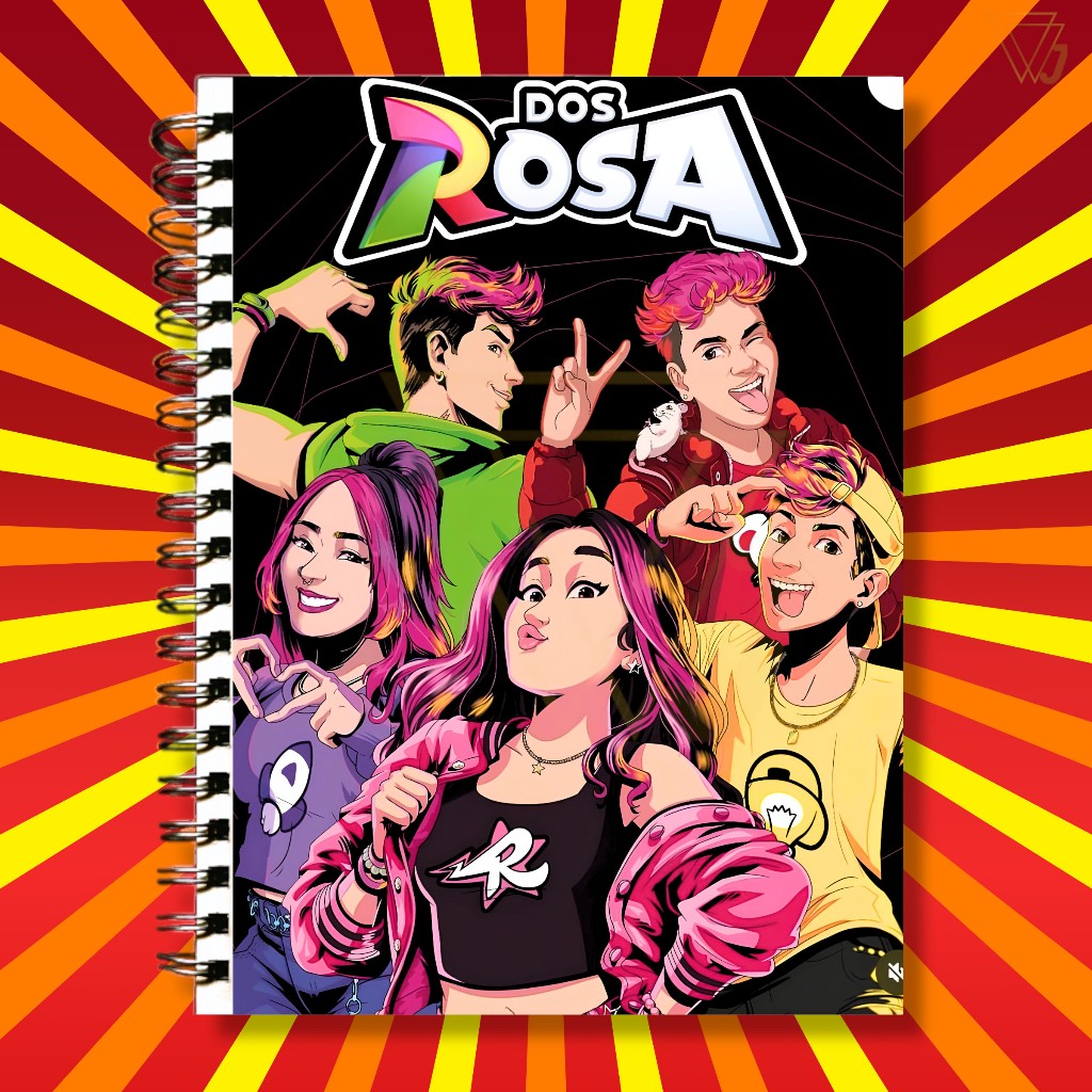 Dos Rosas Adesivo Para Capa de Caderno Emilly Vick Void Leozinho Katlen Top Excelente Qualidade