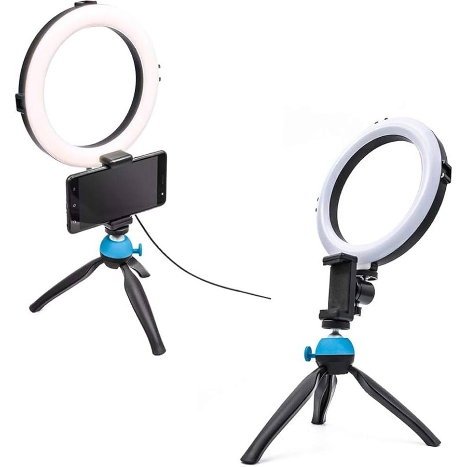 Ring Light De Mesa Iluminador De Led Tripé