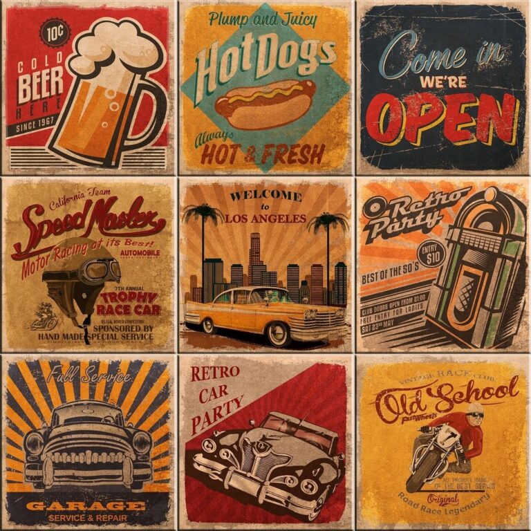 Azulejos Decorativos Vintage Open Kit 9 Peças 15x