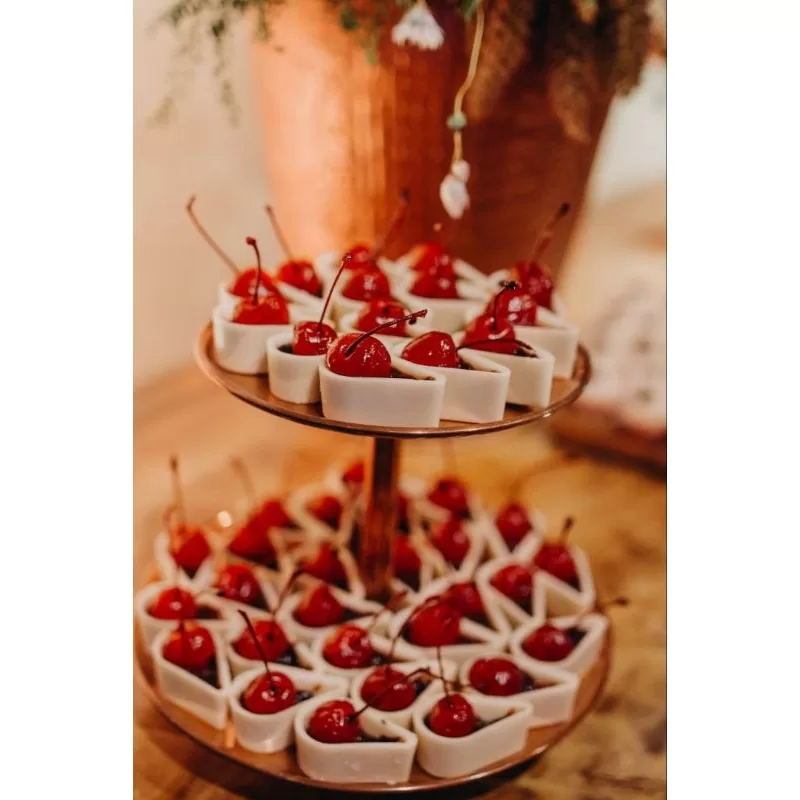 copinho de chocolate Folha para festa