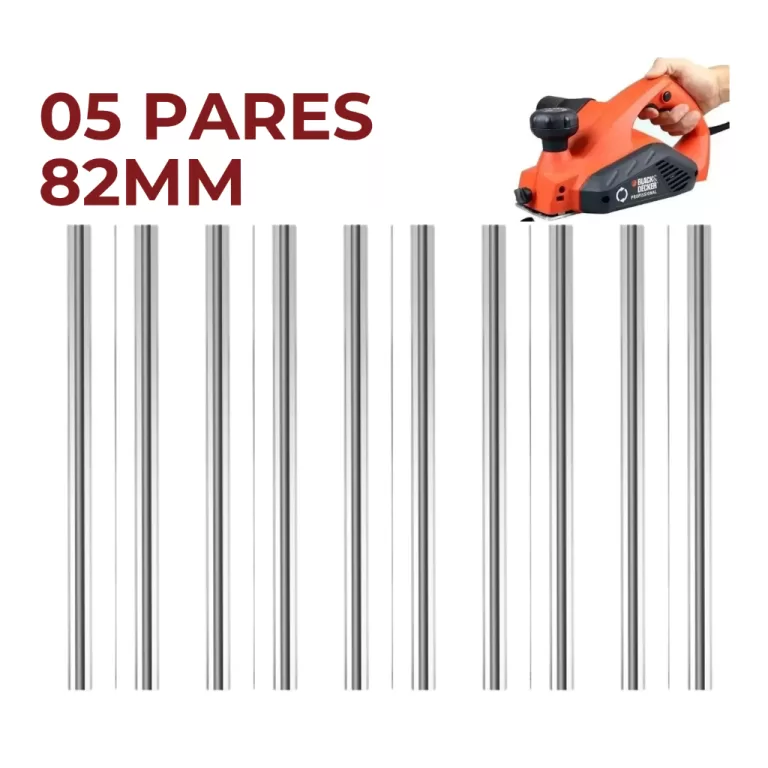 5 PARES LÂMINAS AÇO RÁPIDO 82MM DE PLAINA ELÉT
