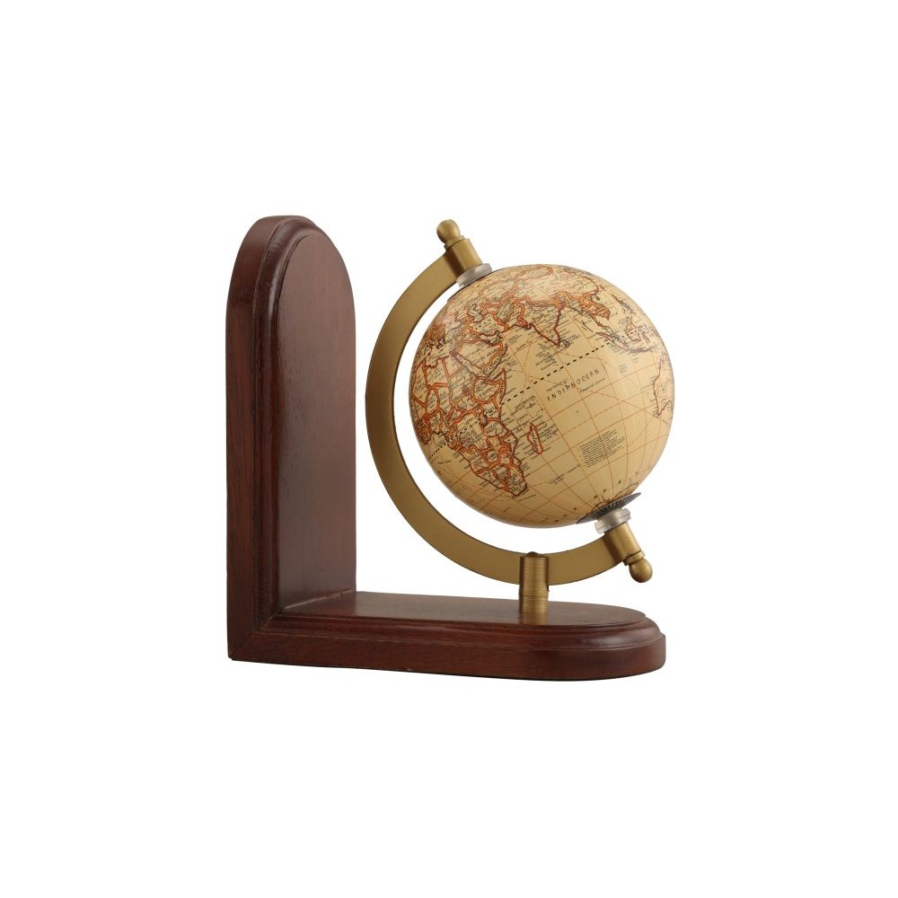 Aparador Livros Globo Terrestre Decorativo Vintage Madeira