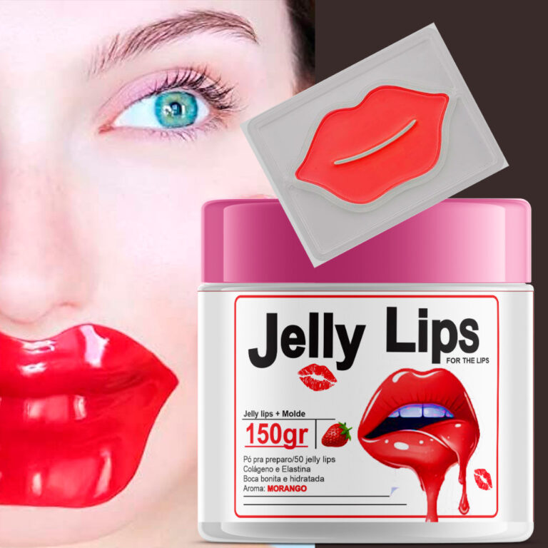 50 lip mask em pó+molde para os lábios hidrata e