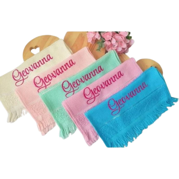 Kit Toalhinhas social Bordadas Escolar Aniversári