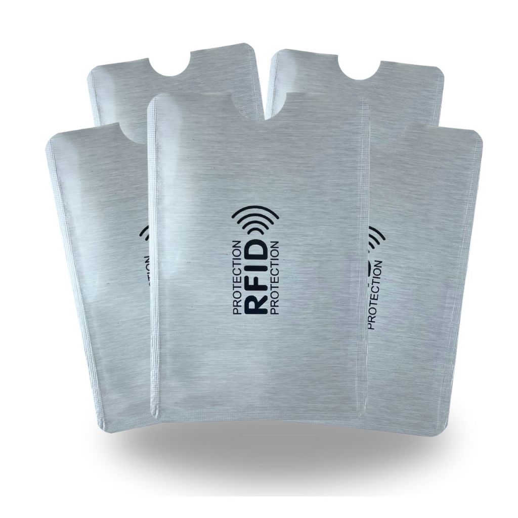Capinhas Protetora Kit 5 Unidades Contra Aproximação Cartão Crédito RFID Antifurto