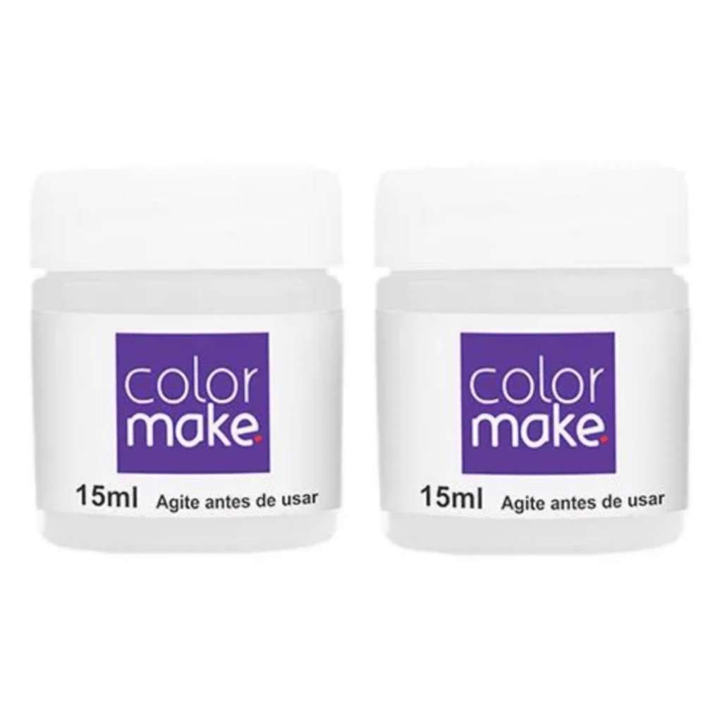 Kit 2 Tinta Liquida Facial Colormake 15ml C/ 2 (branco)