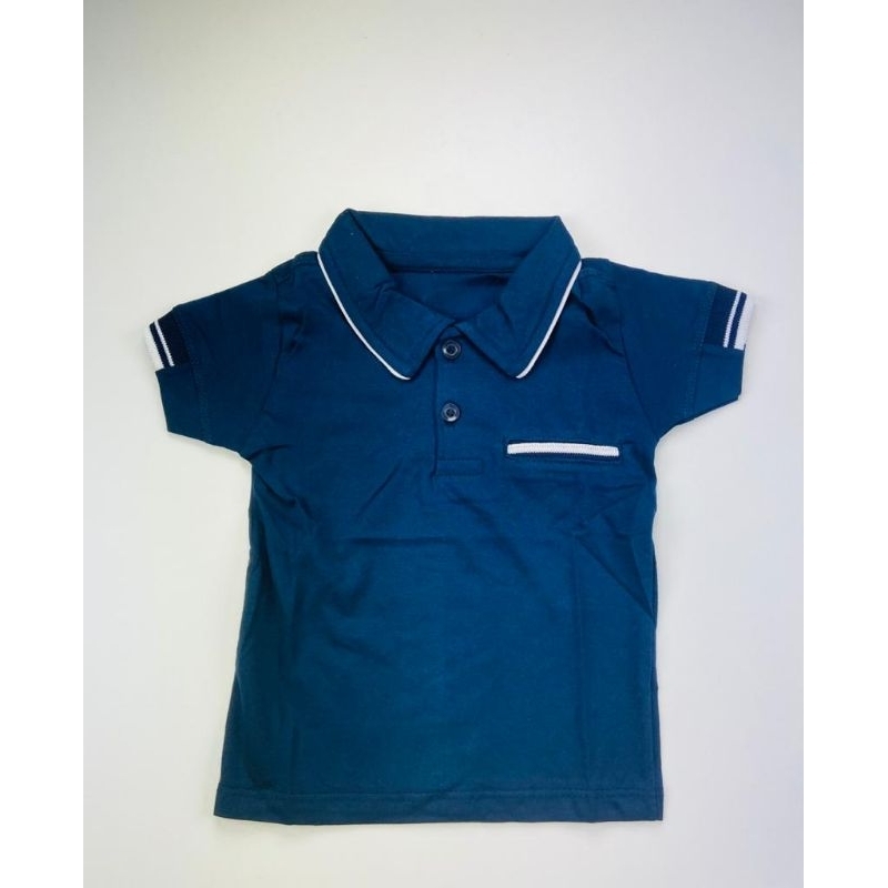 camisa tipo Polo azul marinho tam 4 anos