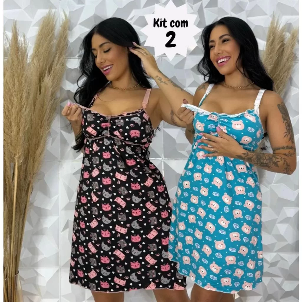 Kit 2 Camisolas Amamentação DJL