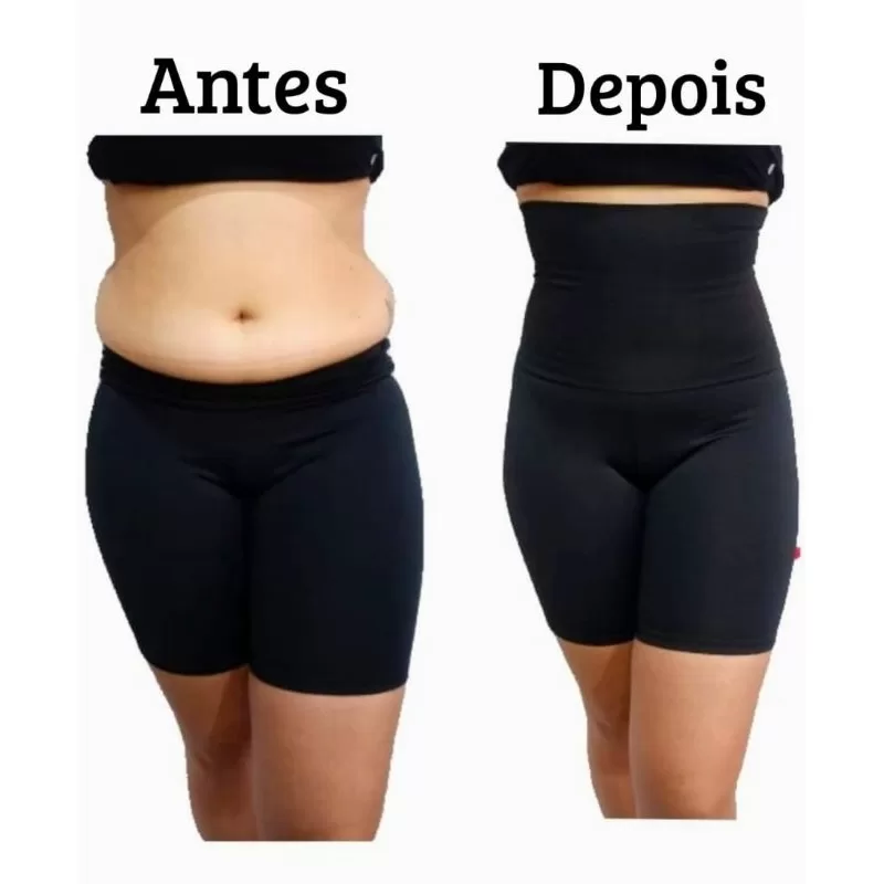 Short Cinta Modeladora Cós alto de Alta Compressão premium