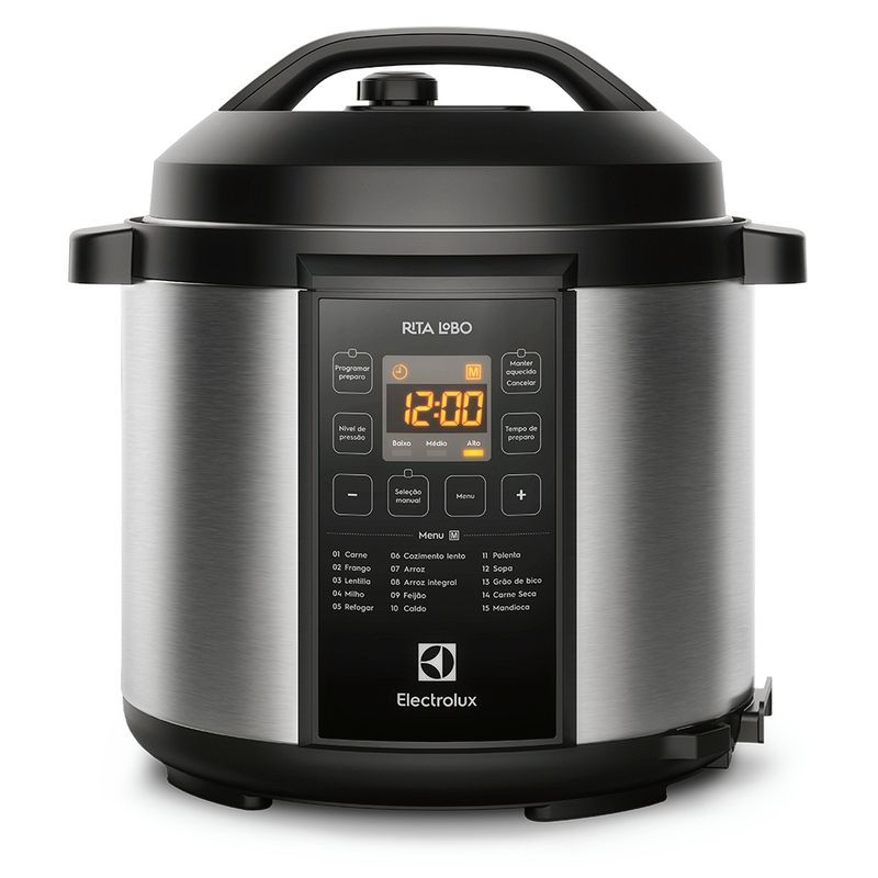 Panela De Pressão Elétrica Electrolux PCC20 6L 10 Travas de Segurança Silenciosa 15 Receitas Pré Pro