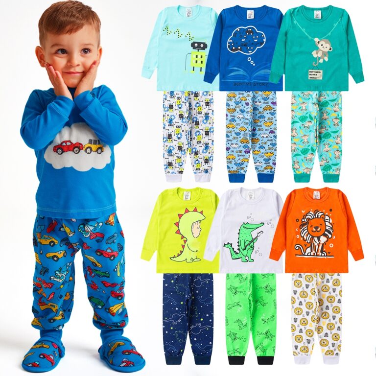 Kit 6 Peças Pijama Sortido Infantil Menino Invern