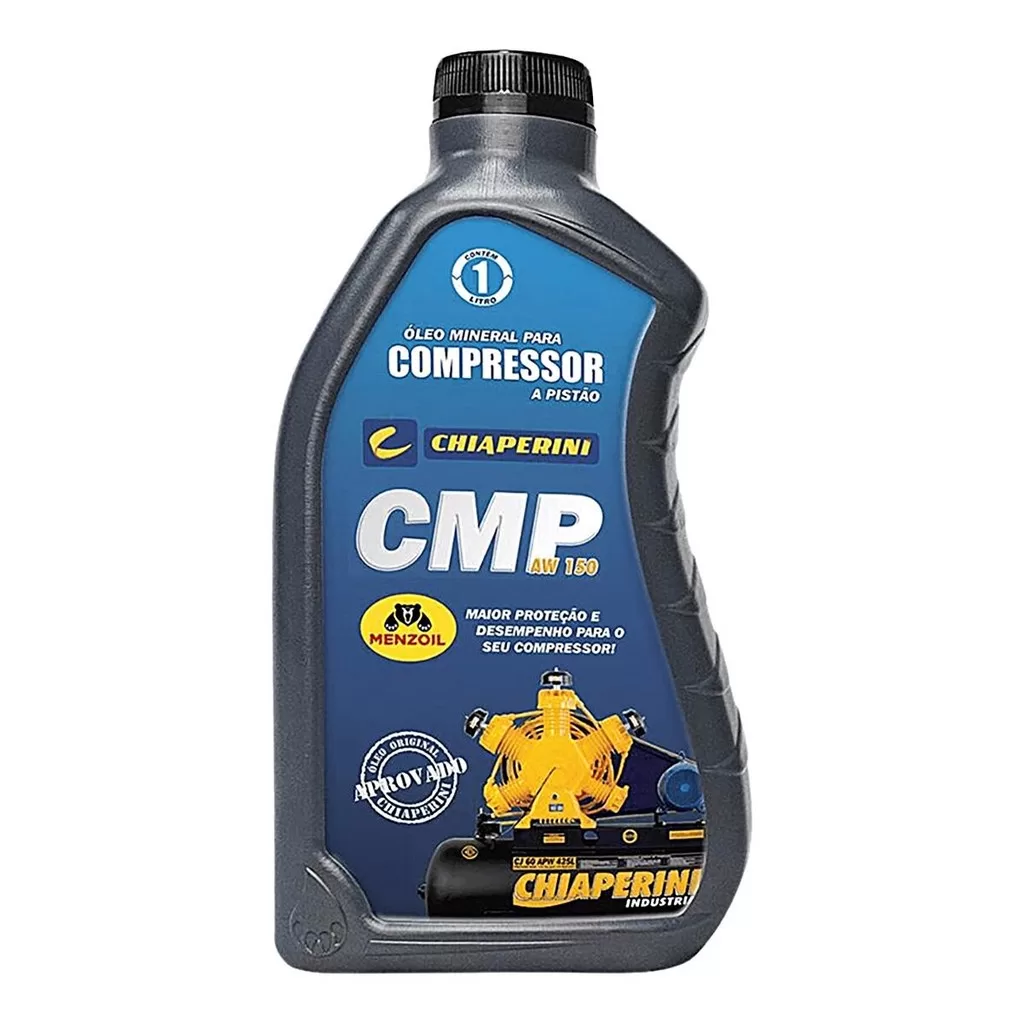 Óleo Lubrificante Mineral para Compressor Pistão 1 Litro Chiaperini CMP AW150