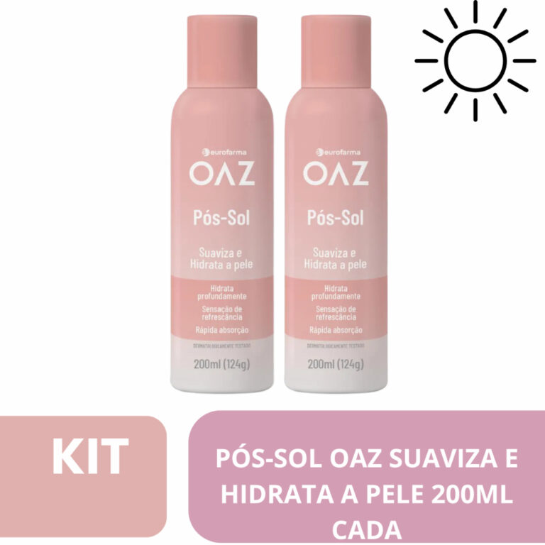 KIT 2x Pós Sol Hidratante Aerossol OAZ 200ml