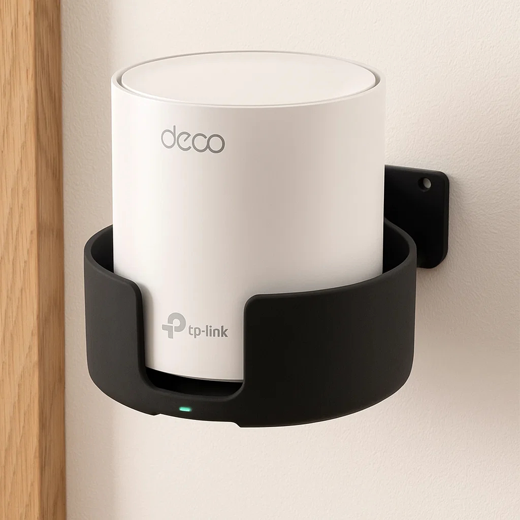 Suporte Parede Base Tp-Link Deco X50 AX3000 Estilo Moderno Organização Roteador Estável Funcional De