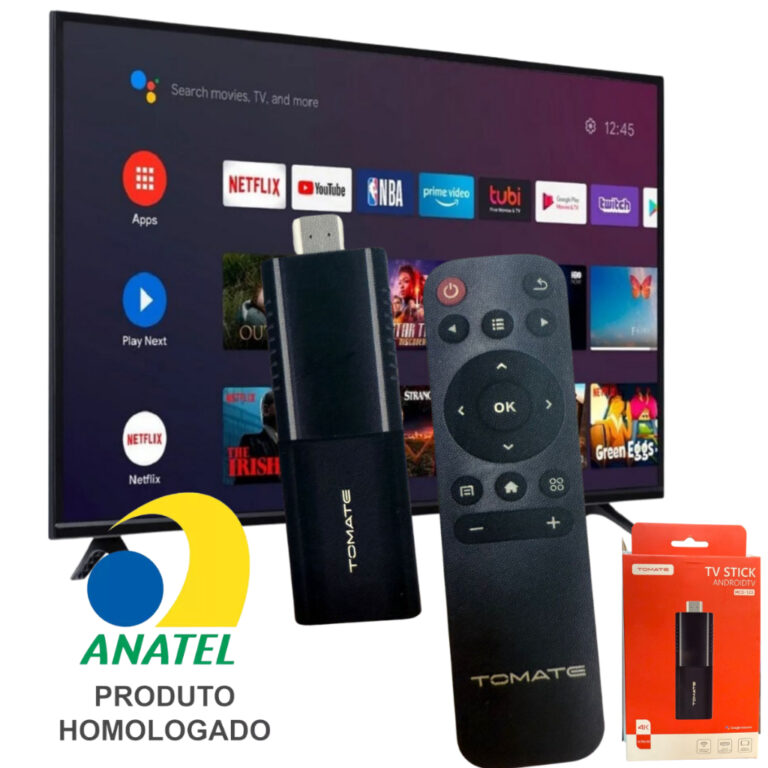 NOVO FIRE STICK TV TOMATE MCD-123 WIFI 5G 2.4 ANDR