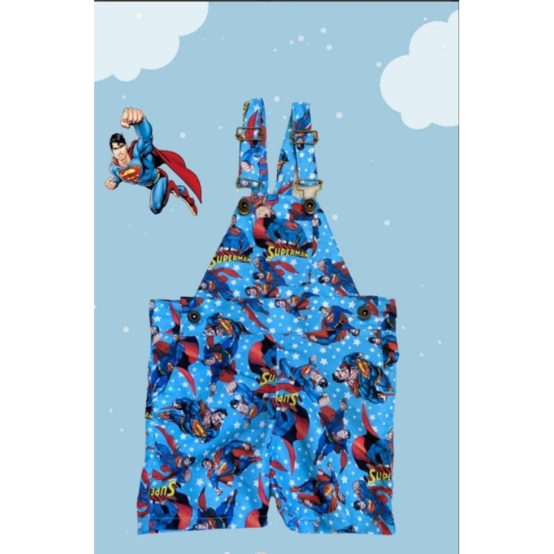 jardineira superman tam 1.2 anos