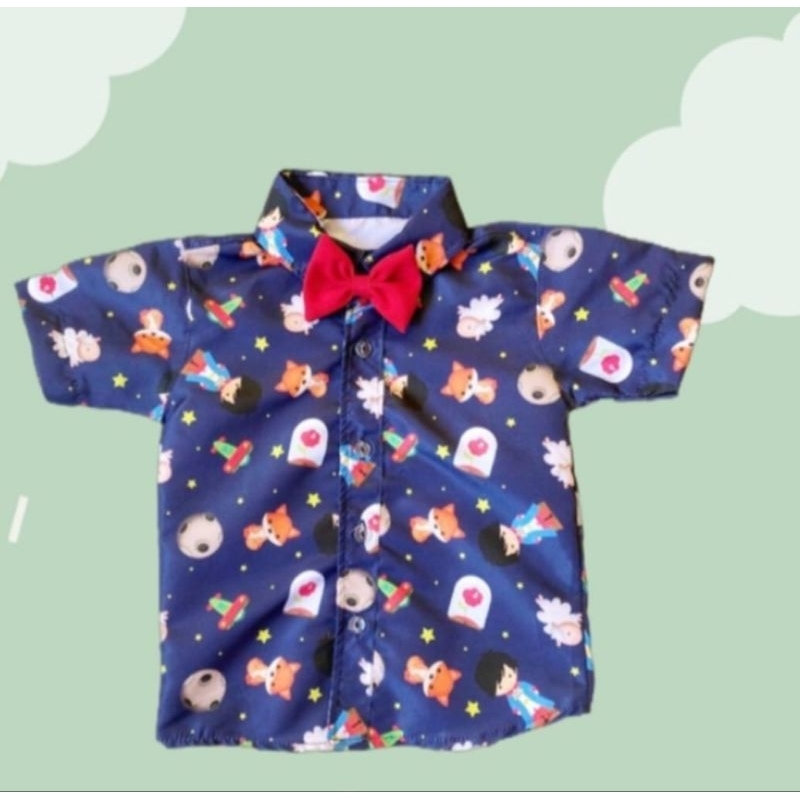 camisa social pequeno principe tam 1.2 anos