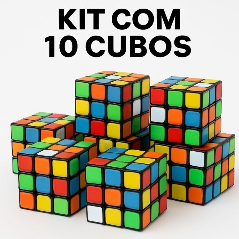 10 – Cubo Magico – Kit Com 10 Cubos Ma