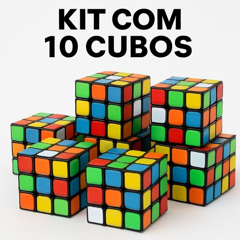10 – Cubo Magico – Kit Com 10 Cubos Magico – Brinquedo – Prenda Festa Junina – Lembrancinha de Anive