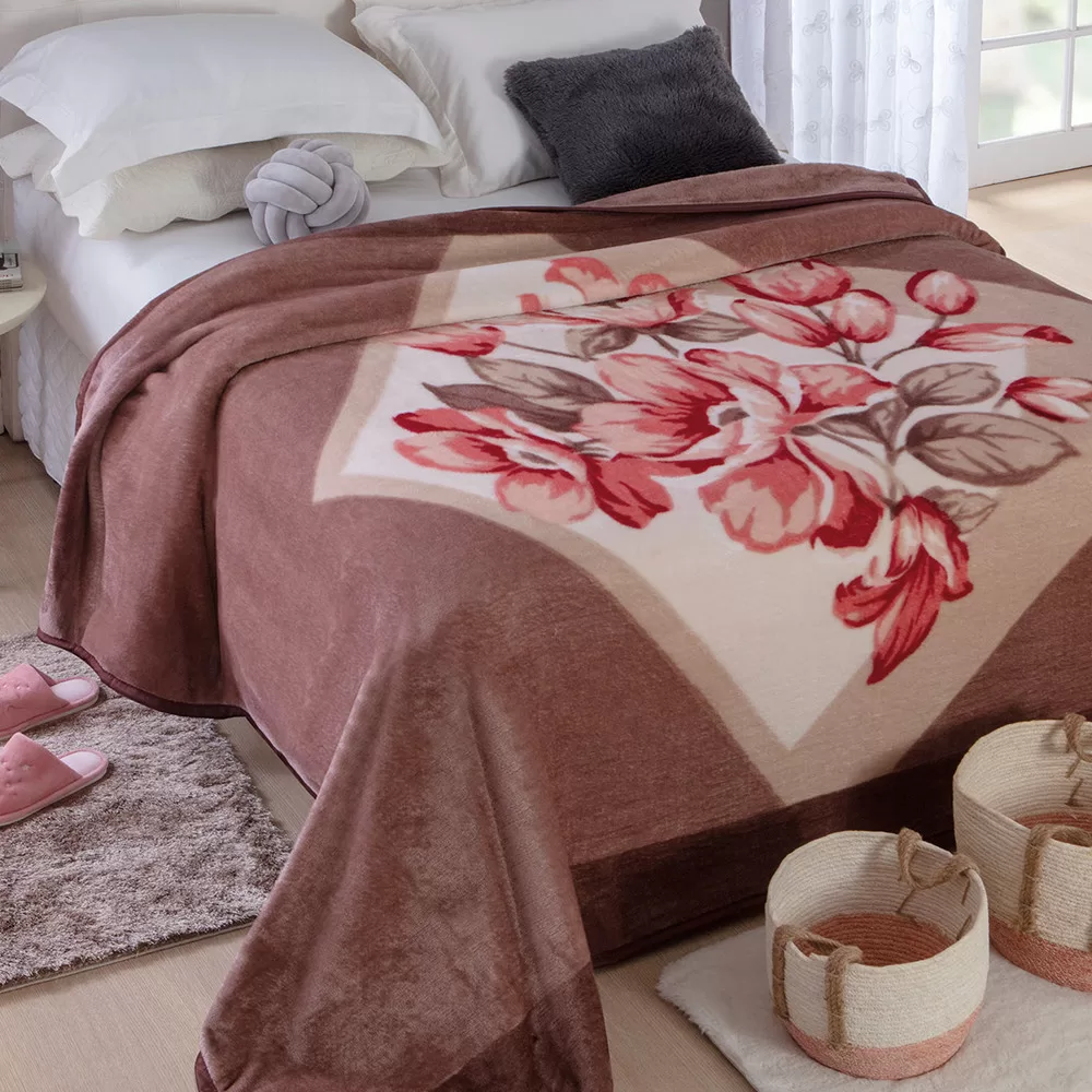 Cobertor Casal Dupla Face 1,80m x 2,20m Dyuri Jolitex Emcompre