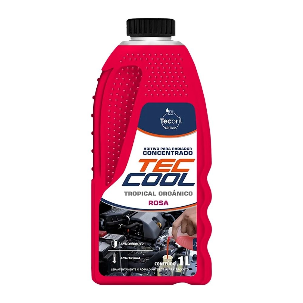 Aditivo de Radiador Automotivo Tecbril Long Life Flex Rosa 1L