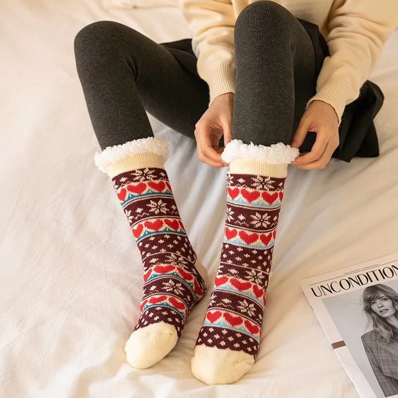 Meia Grossa Térmica Lã Cano Alto Quentinha inverno Ref1000/1001