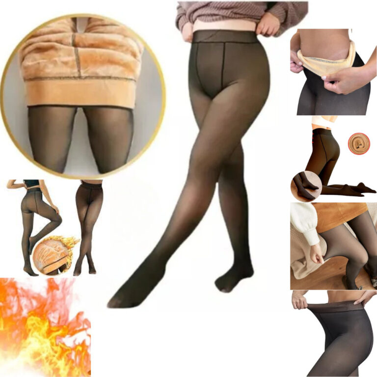 Calça Térmica Meia Calça Translúcida Aveludada