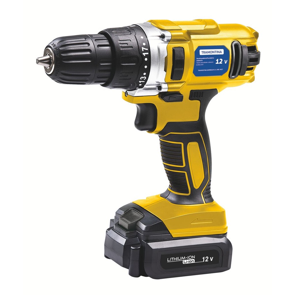 Parafusadeira e Furadeira a Bateria 12v Tramontina