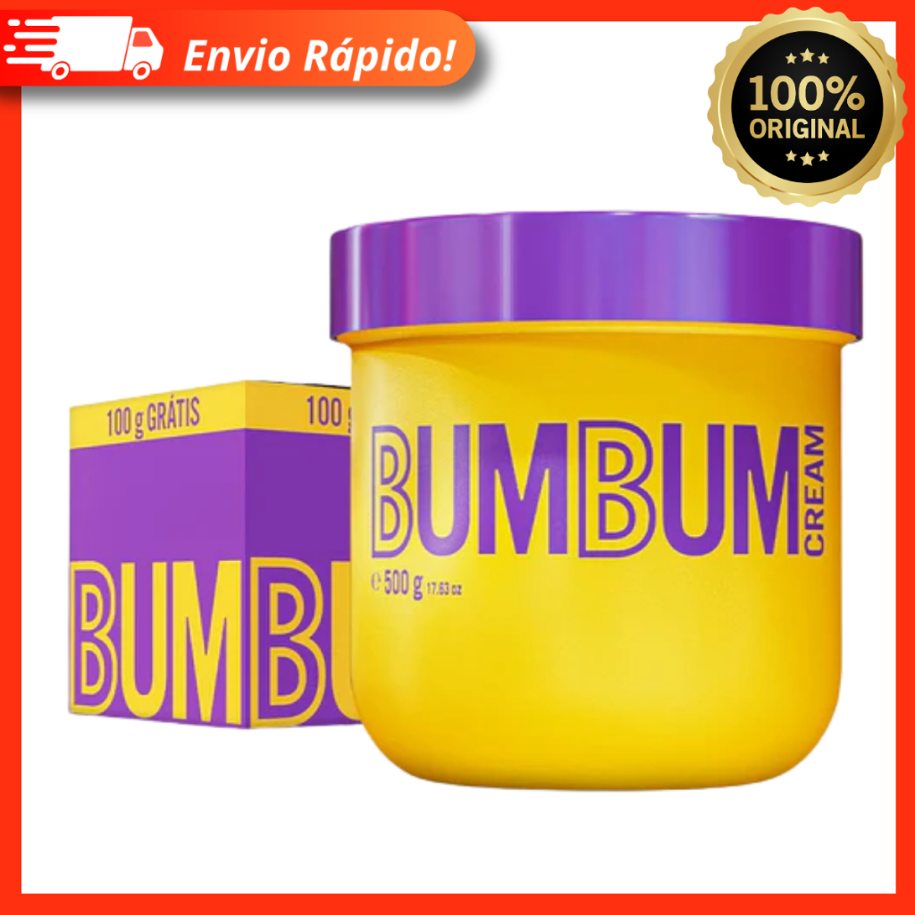 Bumbum Cream 500g – Creme Anticelulite e Antiestrias Para O Corpo – Beleza Brasileira