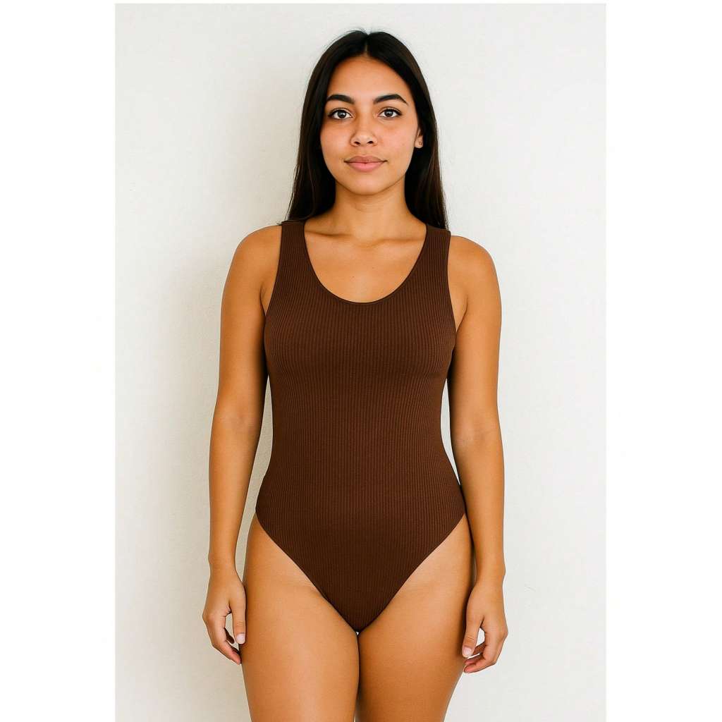 Body Regata Nadador Feminino Sem Bojo Básico Casual Dia a Dia Elegante Luxo Macio Moda Blogueira