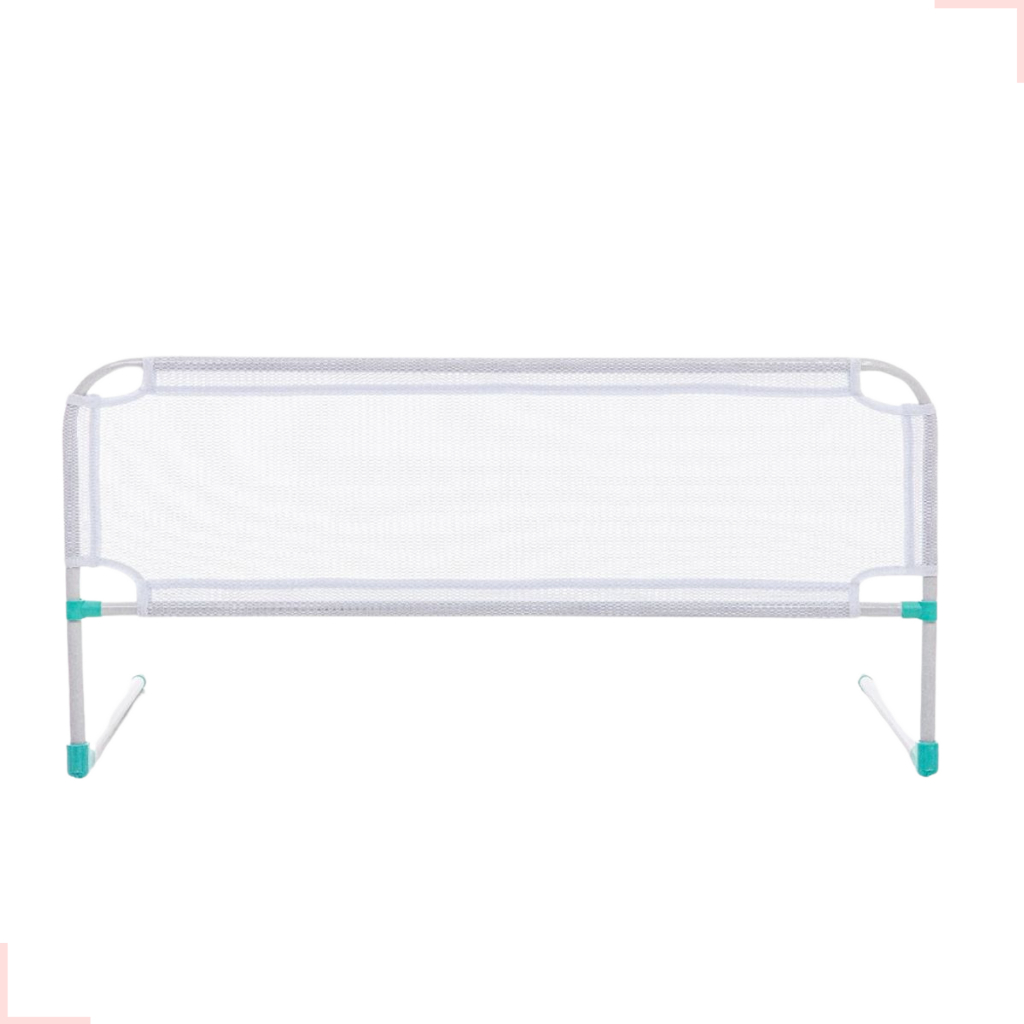 Grade De Cama Com Tela De Segurança Para Bebês E Idosos