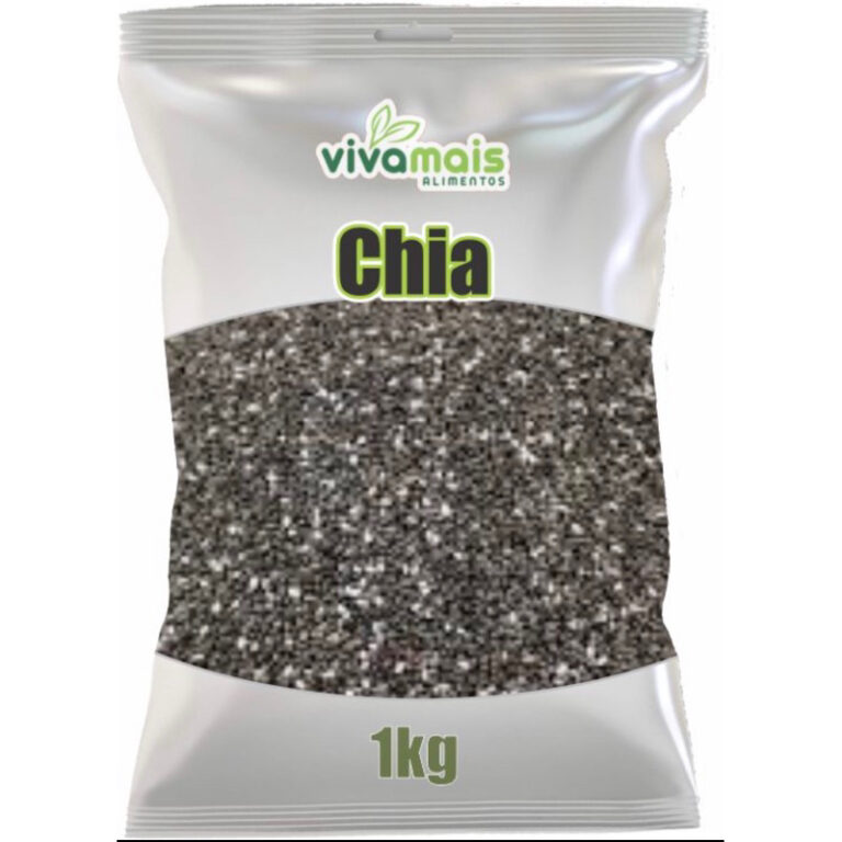 Semente de Chia 1kg / Vivamais Alimentos