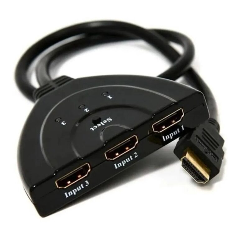 Hub Switch Hdmi 3×1 Extesor 3 Portas 4k 1080p