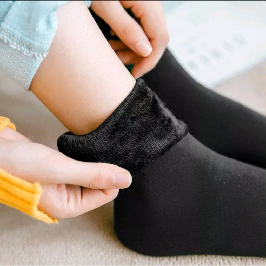 Kit 5 Pares de Meias Térmica Flanelada Inverno sem costura flexivél