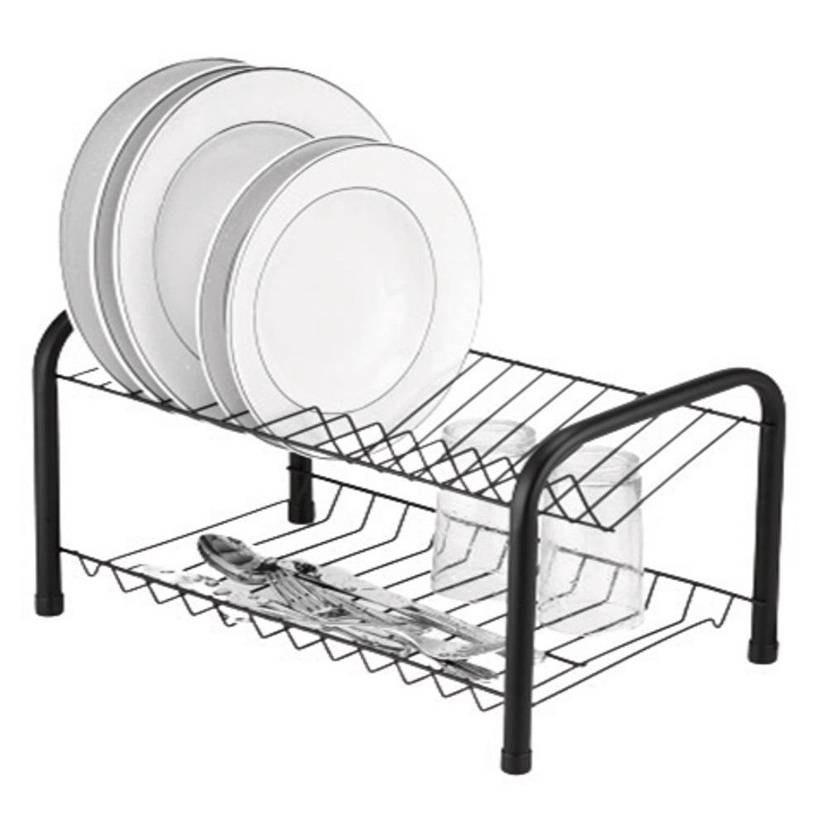 BLACK – ESCORREDOR BERÇO TUBO – P/ 12 PRATOS 40X25,5X25,5 CM