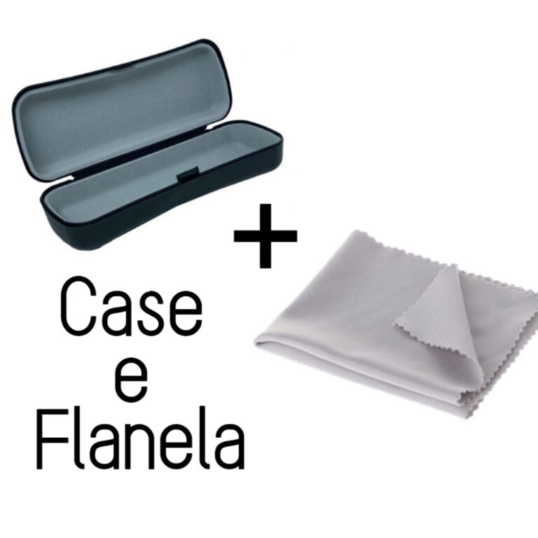 Estojo Caixinha Case Para Óculos com Flanela em M